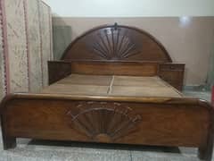 Double bed with mattress