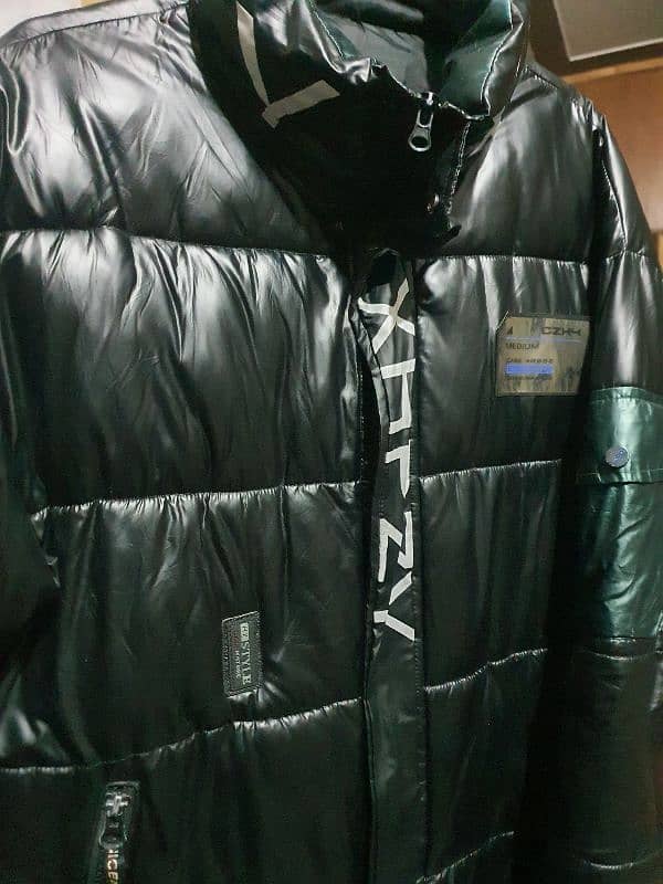 Bright leather jacket jacket for men 2XL size winter jacket 3