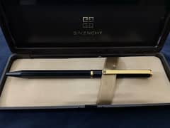 Givenchy Black Composite Gold Tone Pen