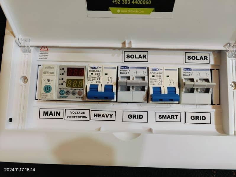 SOLAR AC DISTRIBUTION BOX Complete for 4kw to 8KW project 1