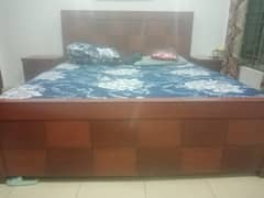 Bed set with side tables and Dressing Table