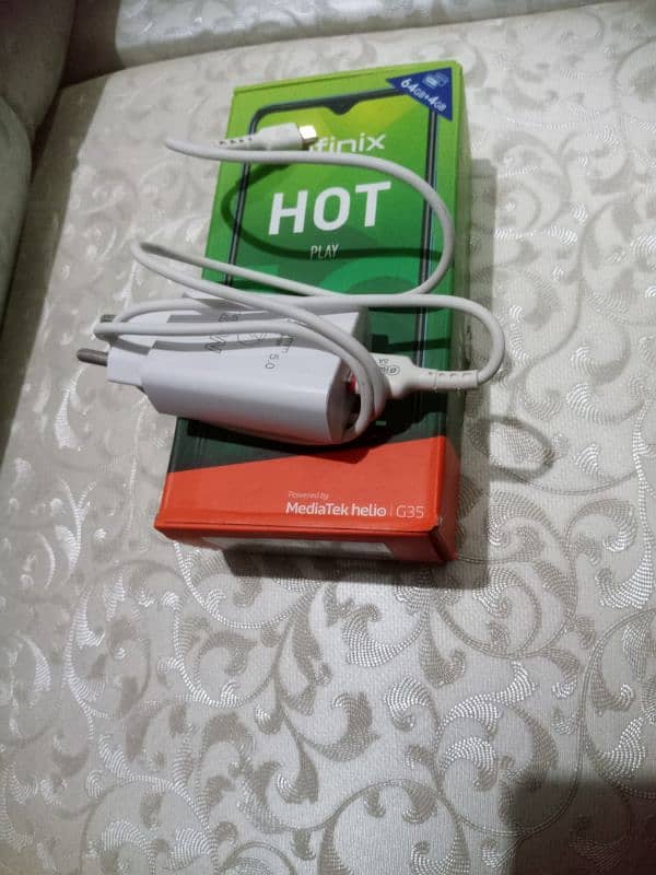 Infinix Hot 10 Play 4/64 Full Box Total Original 5