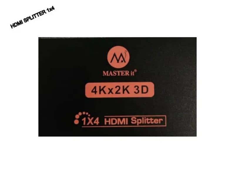 QUANTITY 02   x 4 PORT HDMI SPLITTERS (NEW PACKED) 0