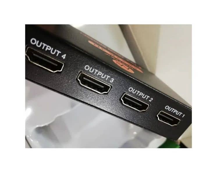 QUANTITY 02   x 4 PORT HDMI SPLITTERS (NEW PACKED) 2