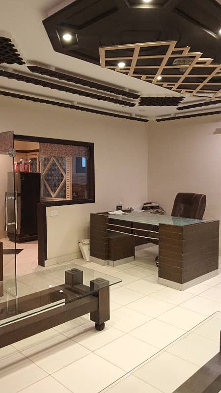 Well Mentain Fully Furnished 2 Bed Lounge For Silent Commercial Purpose Available Rent Prime Location Gulshan-e-iqbal Block-5 10