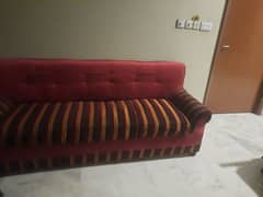 complete 7 seater sofas used one center table