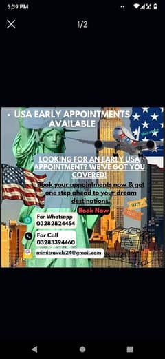 Urgent & Early Appointments Available Germany/Italy/Japan/USA