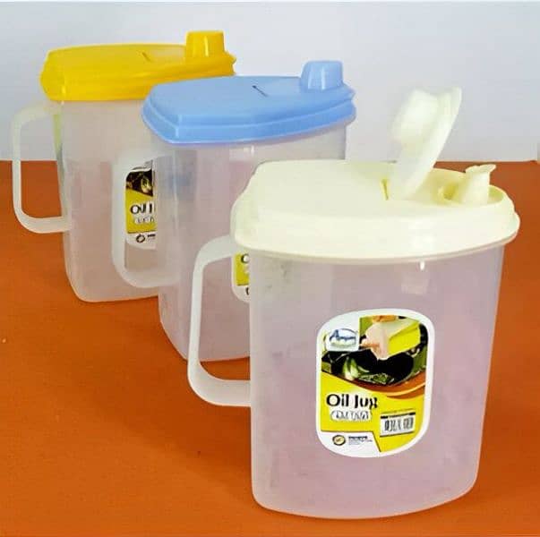 Kitchen Oil Jug with Shopper Packing 1 litter 0