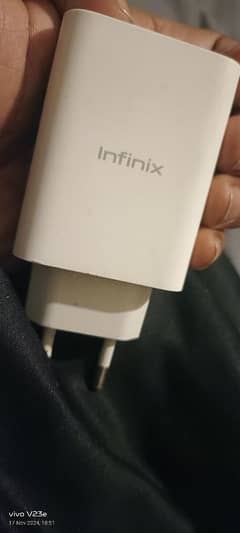 infinix original box pulled charger