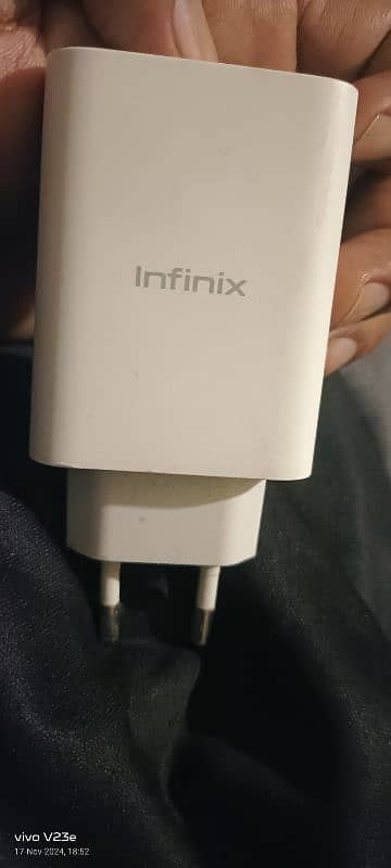 infinix original box pulled charger 2