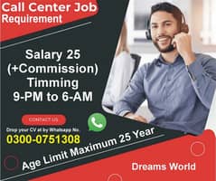 call center job opportunity for male and female