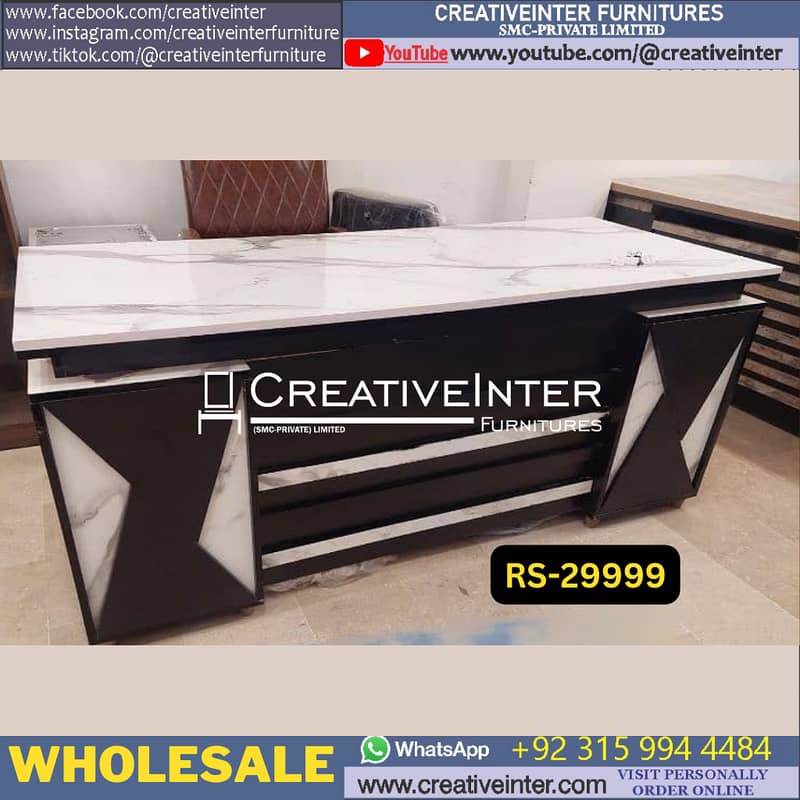 Executive office table | L shape Moder Office Tables Office Furniture 1