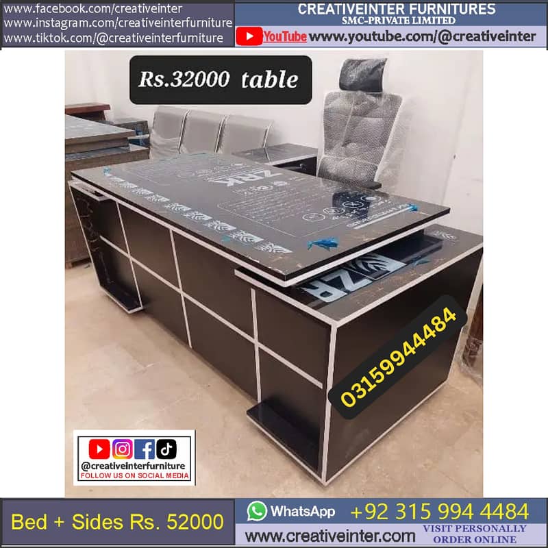 Executive office table | L shape Moder Office Tables Office Furniture 3