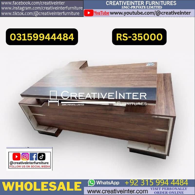 Executive office table | L shape Moder Office Tables Office Furniture 5