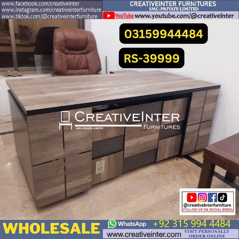 Executive office table | L shape Moder Office Tables Office Furniture 7