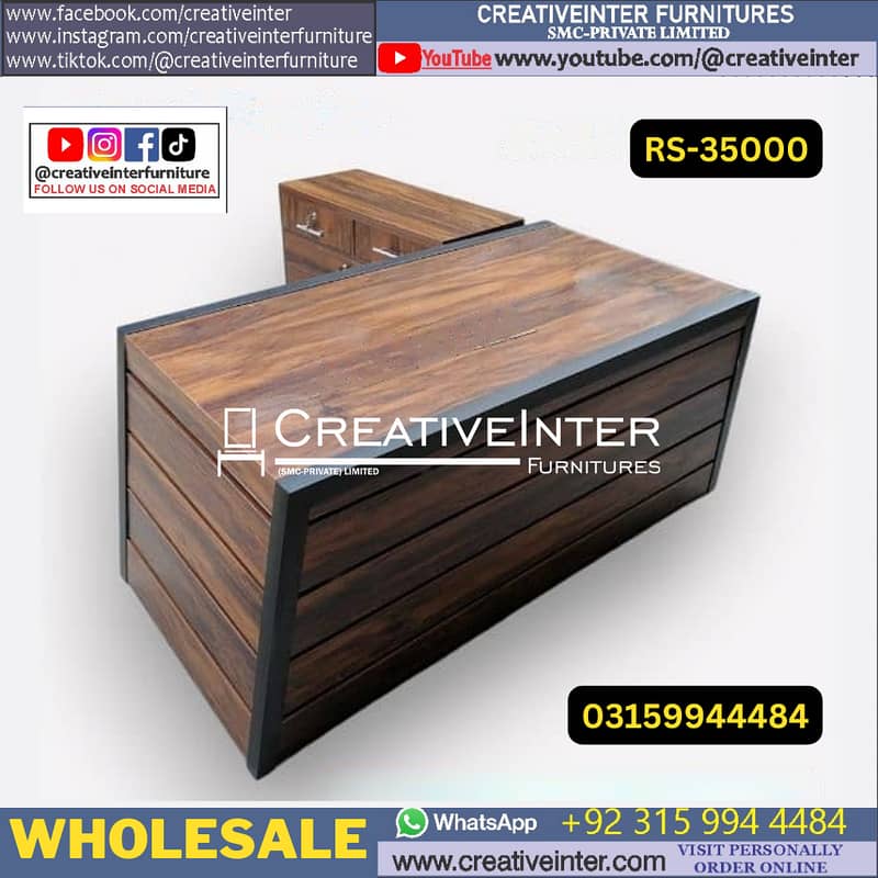 Executive office table | L shape Moder Office Tables Office Furniture 8