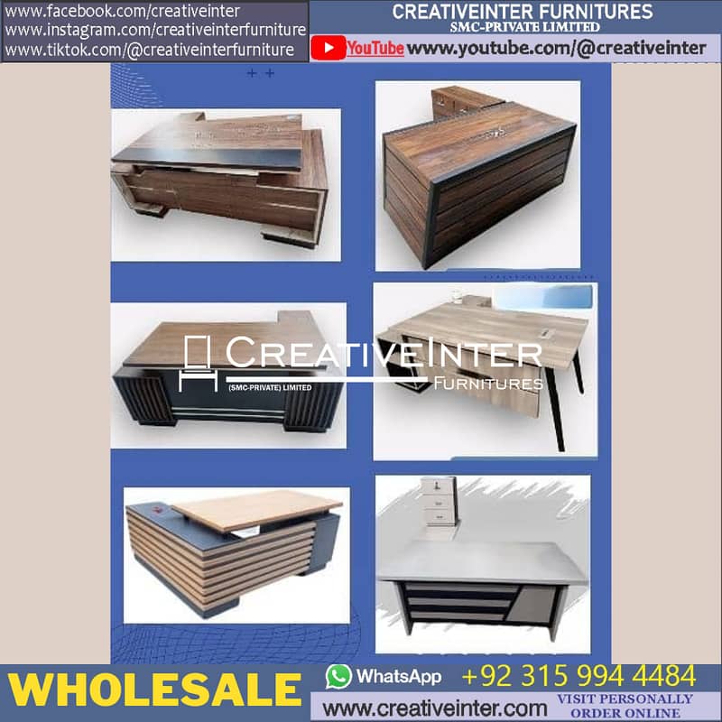 Executive office table | L shape Moder Office Tables Office Furniture 6