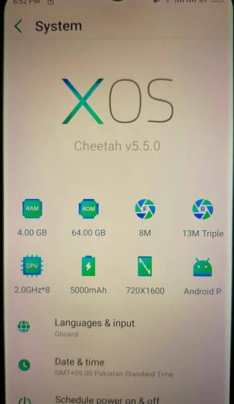 Infinix Hot 8 only 1 year used  PTA Approved 2 sim slot . 3