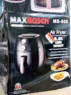 MAX BOSCH  Healthy Air Fryer - 6.0 Liter Large Capacity