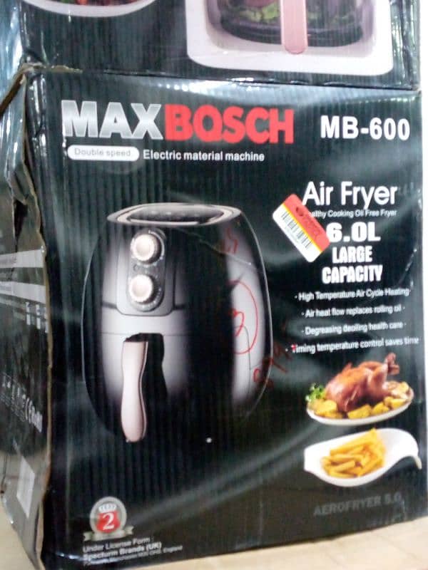 MAX BOSCH  Healthy Air Fryer - 6.0 Liter Large Capacity 0