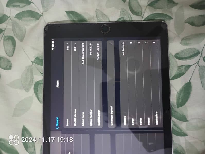 ipad 6 generation All ok not a single fault sealed pack 6