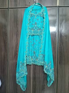 Party Dress short shirt with  sharara and duptta