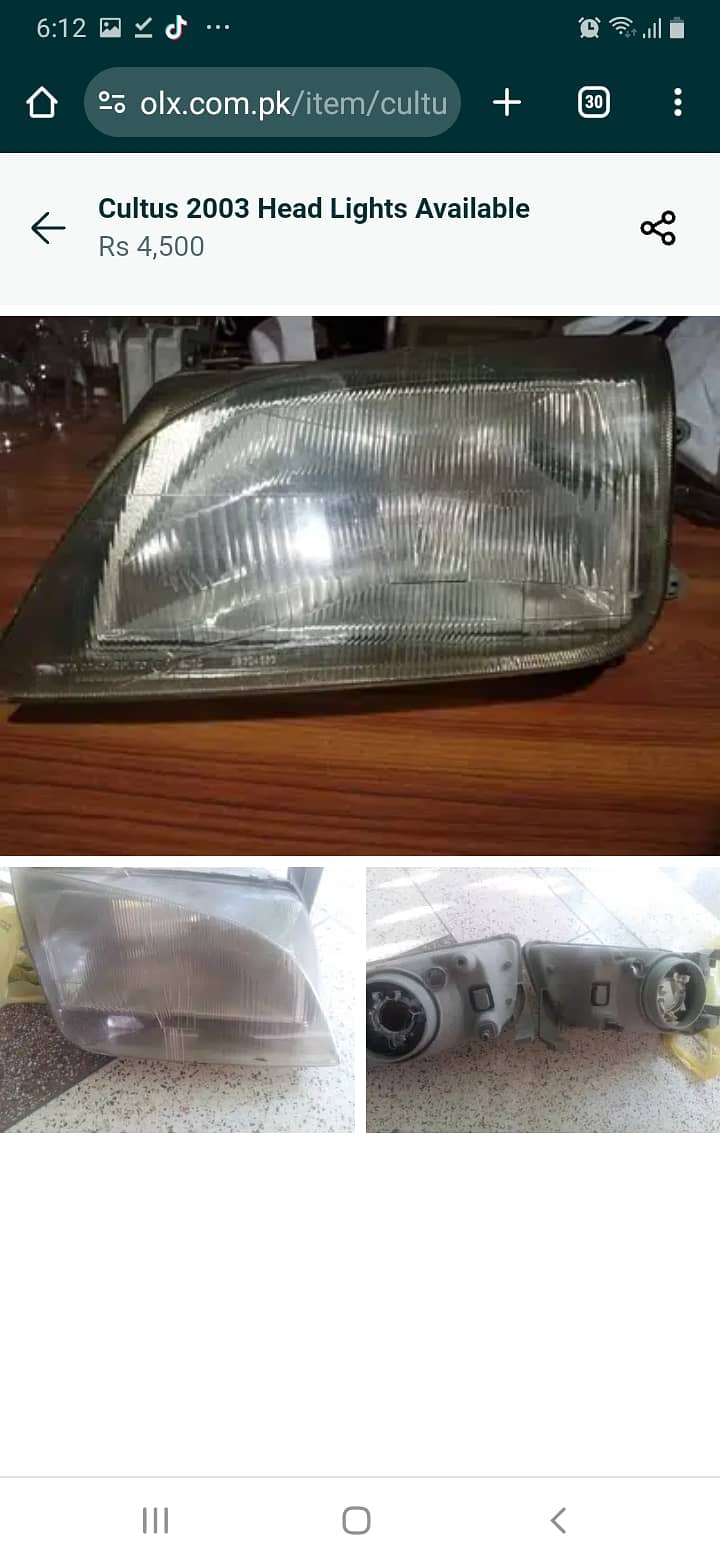 Cultus Headlight 2003 Geniune 1