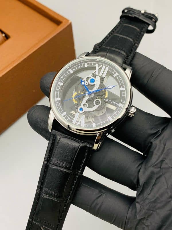 MENS Leather Strap  WATCH 8