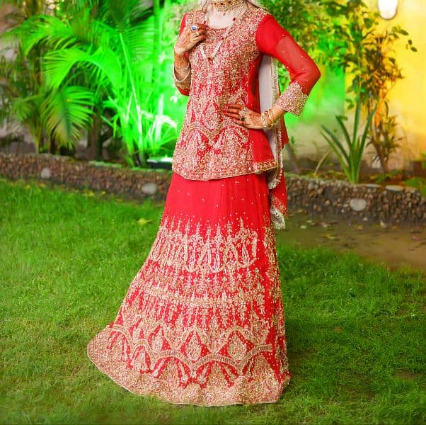 Wedding Red Lehanga For Sale Used Once 1