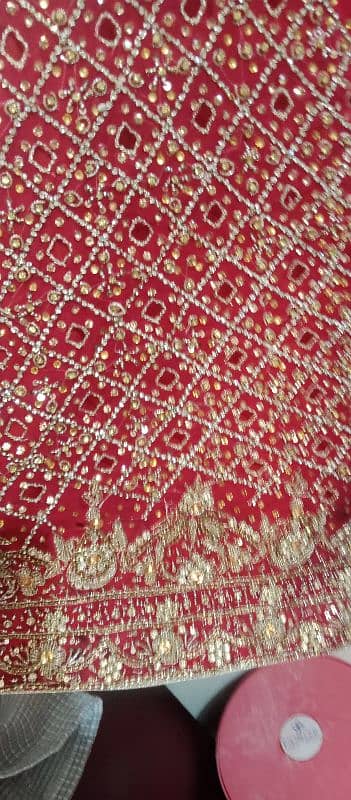 Red cut work lehnga 2