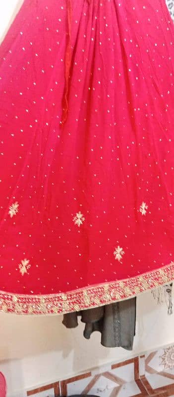 Red cut work lehnga 3