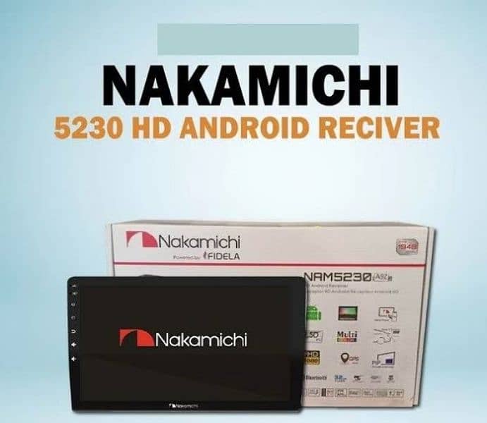 NAKAMICHI ANDROID LCD TOUCHSCREEN PANEL APPLE CARPLAY - Toyota Honda 2