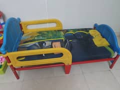 colorfull kids bed in excellent condition. . with mattress and bedsheet