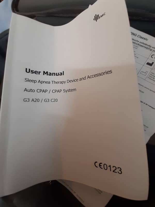 BMC Auto CPAP G3 A20 machine (almost new) for sale 2