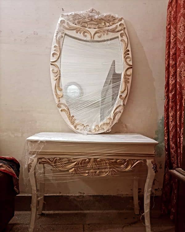 Console with Mirror & Table 1