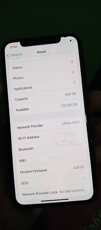 iPhone X 256 GB PTA Approved 3