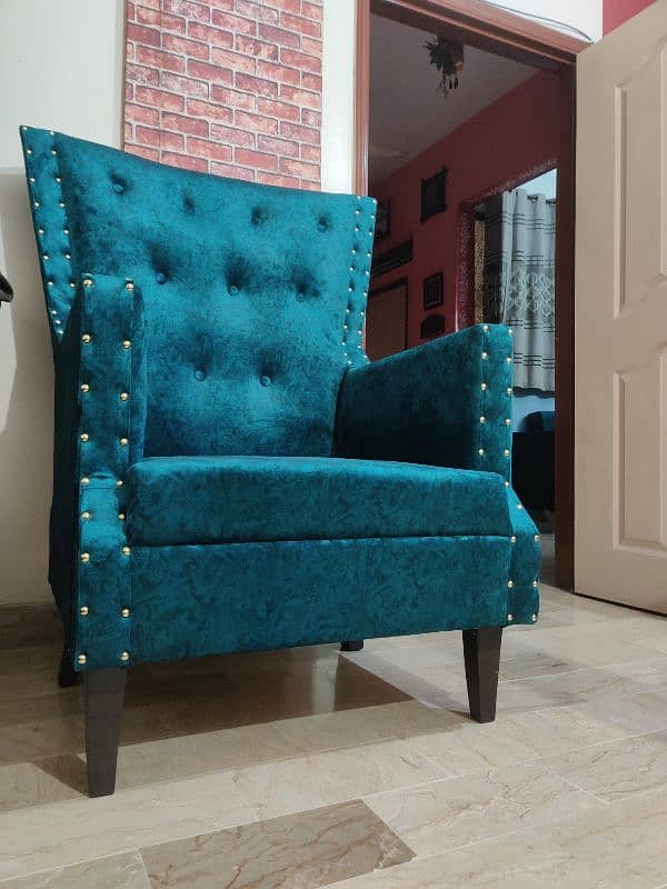 Brand New Turquoise Sofa Chairs Pair (Set of 2) - Luxury & Comfortable 9