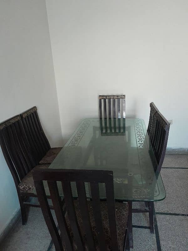 6 chairs solid dining table solid glass stylish 0