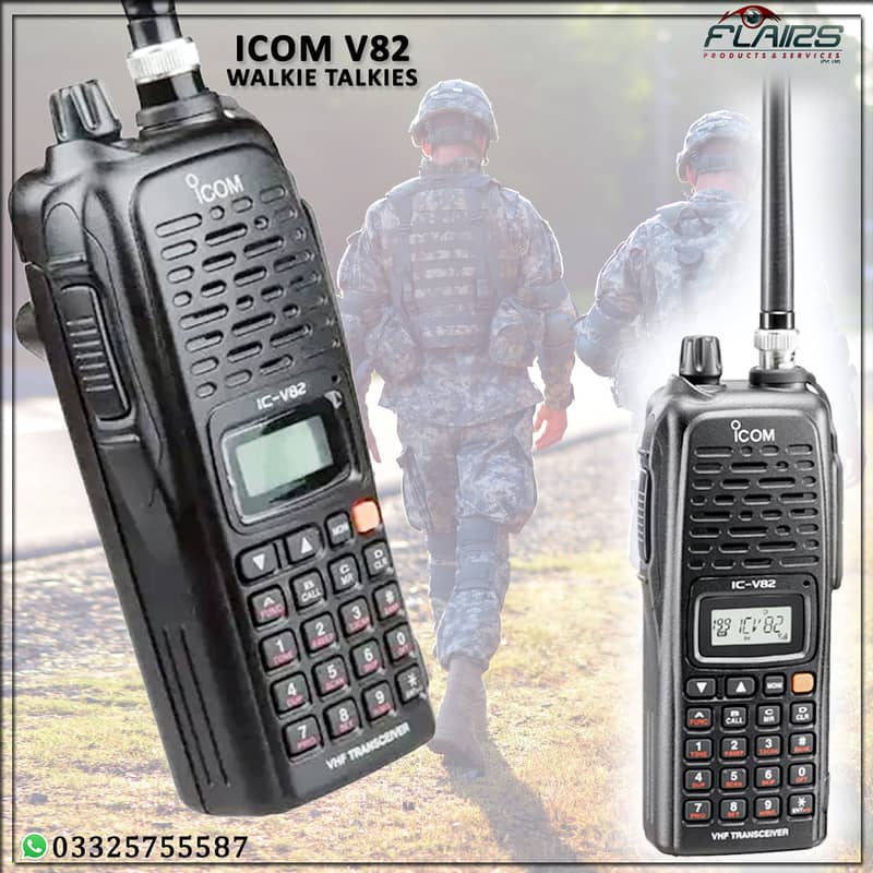 Icom V82 V-H-F Transceiver High-Quality Radio Communication - 1 Piece 1