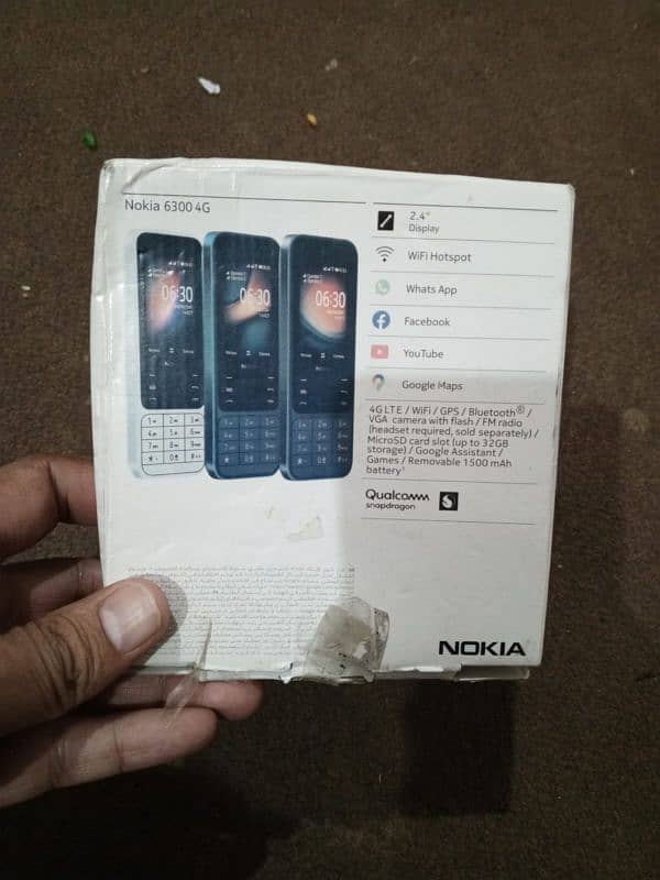 Nokia 6300 4G full box Original PTA Approved  Only in 8000 1