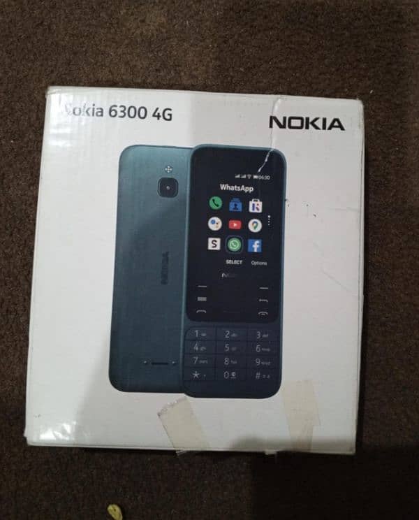 Nokia 6300 4G full box Original PTA Approved  Only in 8000 4