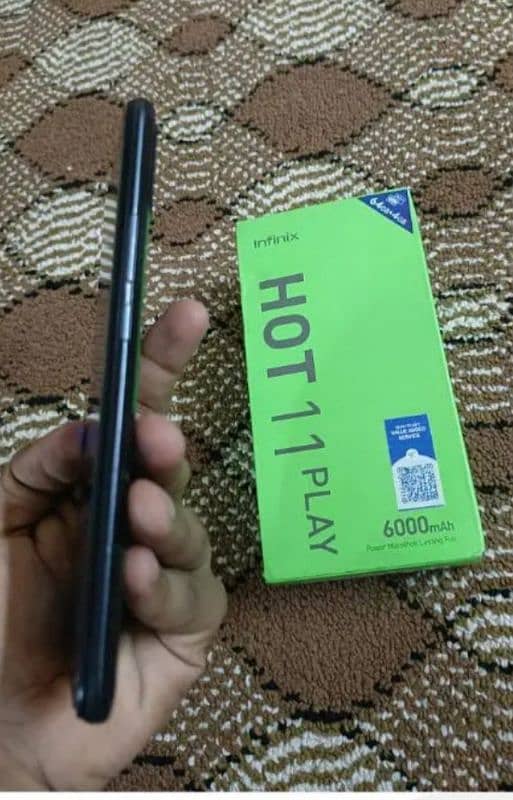 INFINIX HOT 11 PLAY. . 4GB/64GB. . 6000 MAH BATRY PTA AROVED WITH BOX 3