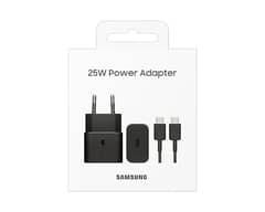 Samsung 25W Power Adapter with Type-C Cable Black Color