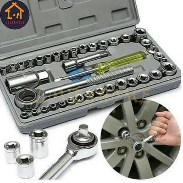 40 PCs chrome vanadium steel toolkit set 5