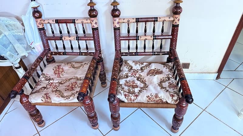 Sindhi Style Chairs (Pair) 0