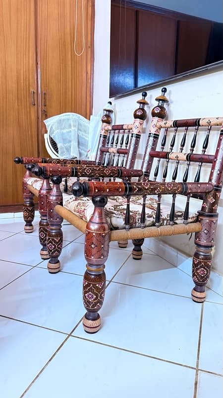 Sindhi Style Chairs (Pair) 1