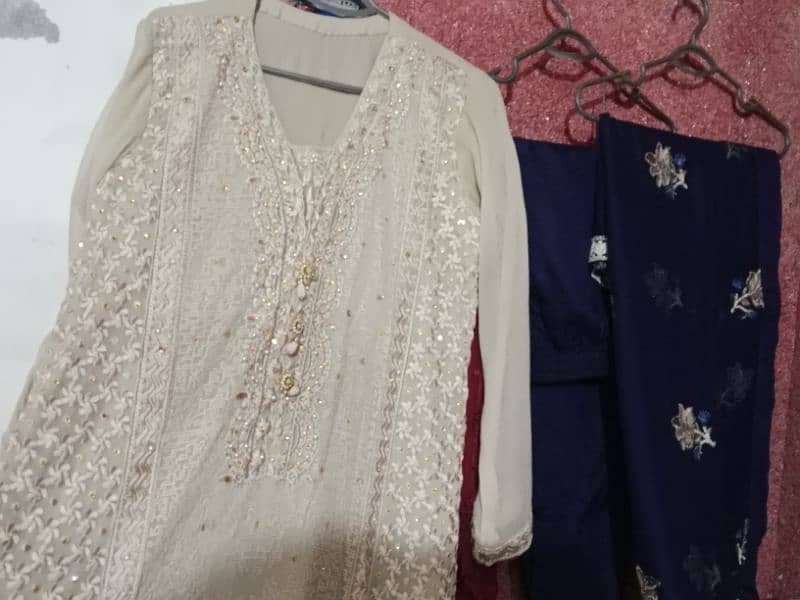 pure fabric , embroidery shirt and dupatta 2