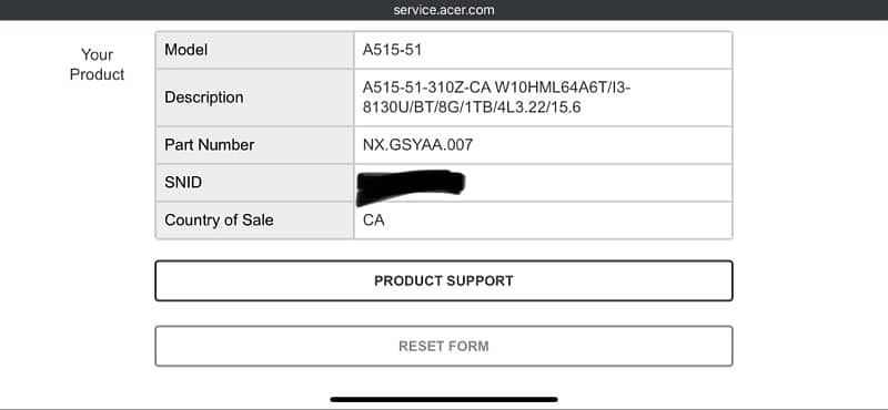 Laptop ( Canadian ) | Acer Aspire A515 + Bonus 7