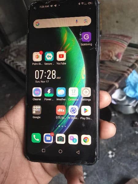 infinix hot 10 4GB ram 128 GB rom all ok only panel glass chang 1