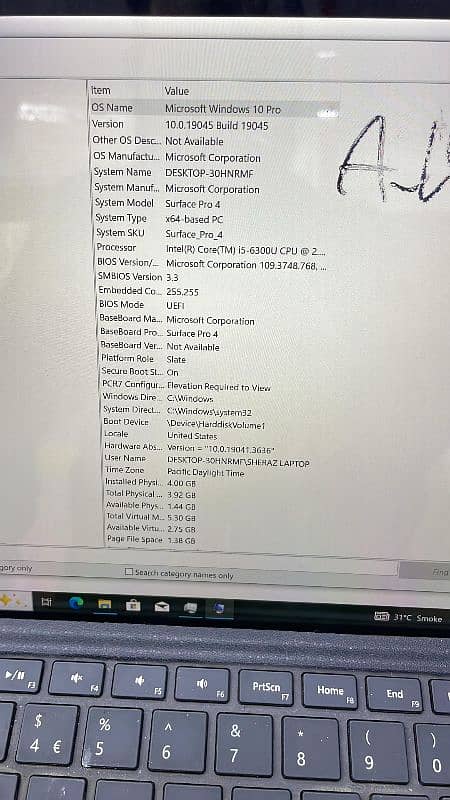 Microsoft Surface Pro 4 core i5 6gen 4/128 3